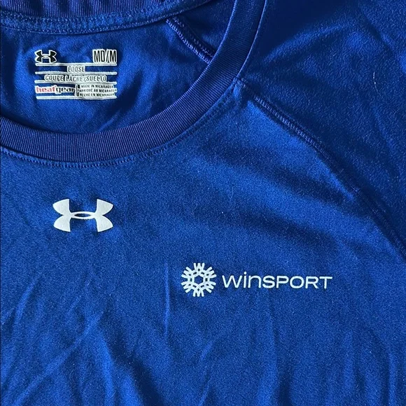 Under Armour Blue Athletic T-Shirt medium - Picture 2 of 5